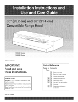 Whirlpool RH4830XLT1 Owner's manual