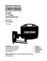 Craftsman 351181700 Owner's manual