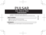 Pulsar Men's Black Dial Sports Chrono Strap Watch Owner's manual