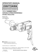 Craftsman 315265670 Owner's manual