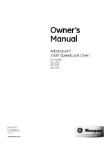 GE Monogram Advantium 240V Speedcook Oven Owner's manual