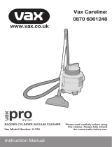 Vax Pro Dry Vac V-100 Owner's manual