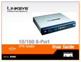 Linksys RV082 - Small Business VPN Router User manual