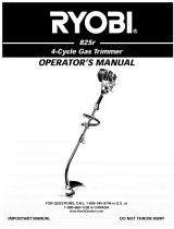 Ryobi 825r Owner's manual
