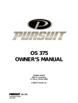 PURSUIT 2011 Offshore-375 Owner's manual