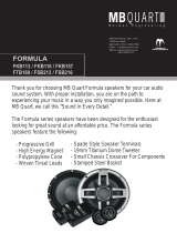 MB QUART FORMULA FTB169 User manual