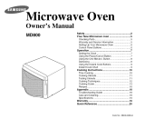Samsung MD800WC Owner's manual