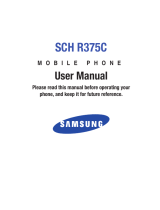 Samsung SCH-R375C Tracfone User manual