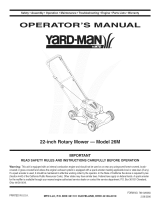 Yard-Man 26M Owner's manual