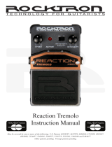 Rocktron Reaction Distortion 1 Owner's manual