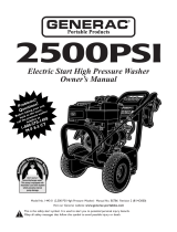 Generac Portable Products 2500 PSI Owner's manual