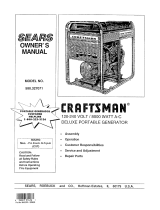 Craftsman DELUXE 580.327071 User manual