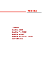 Toshiba A500D (PSAN0C-004002) User manual
