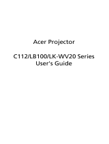 Acer LK-WV20 Series User manual