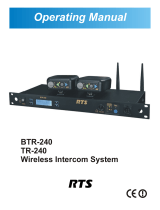 RTS Btr-240 User manual