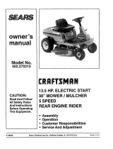 Craftsman 502.270210 Owner's manual