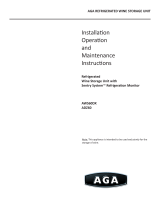AGA Under Counter Wine Storage Owner's manual