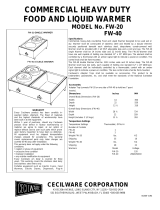 Cecilware FW-25 User manual