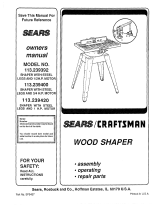 Craftsman 113239392 Owner's manual