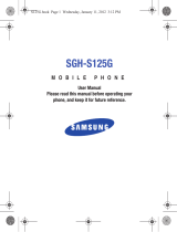 Samsung SGH-S125G Tracfone User manual
