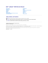 Dell D630 - LATITUDE ATG NOTEBOOK User manual