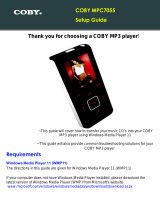 COBY electronic MP-C7055 User manual