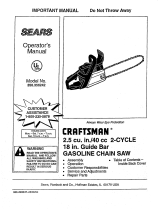 Craftsman 358356242 Owner's manual