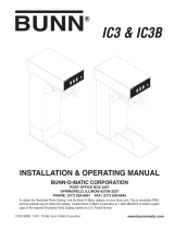 Bunn IC3 Operating instructions