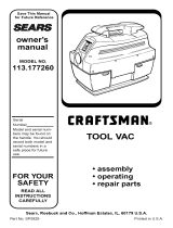 Craftsman 113177260 Owner's manual