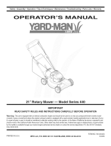 Yard-Man 450 SERIES Owner's manual