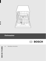 Bosch Compact dishwasher white User manual
