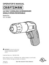 Craftsman 315.101650 Owner's manual