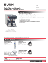 Bunn-O-Matic CWTFA-TC Datasheet