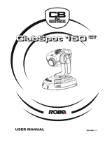 Robe ClubScan 150CT User manual