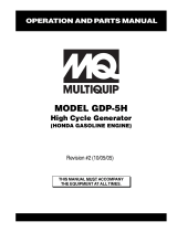 MQ Multiquip GDP-5H User manual