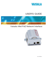 Vaisala vNet PoE Network Interface User manual