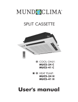 mundoclima Series MUCS-C/H “Cassette ON/OFF ” User manual