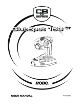 Robe CLUBSPOT 160 CT User manual