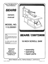 Craftsman 113235501 Owner's manual