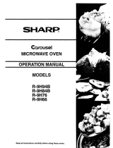 Sharp R-9H94B User manual