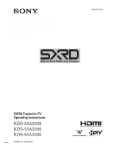 Sony KDS-60A2000 User manual