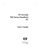 HP Jornada 700 Series User manual
