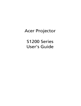 Acer S1200 User manual