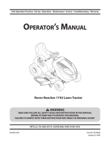 MTD 17/42 Ride On Mower User manual