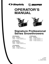 Snapper 1695307 Owner's manual