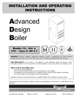 Raypak 751 User manual