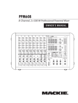 Mackie PPM608 Owner's manual