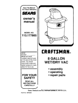 Craftsman 113.177865 Owner's manual