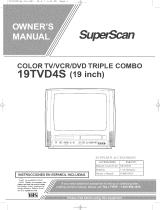 Superscan 19TVD4S Owner's manual