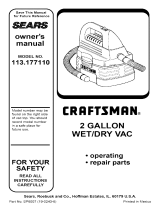 Craftsman 113.177110 Owner's manual